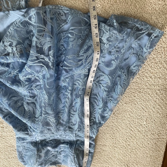 Speechless Blue party Lace Fairycore Mini Dress pastel size 11 - Picture 7 of 10